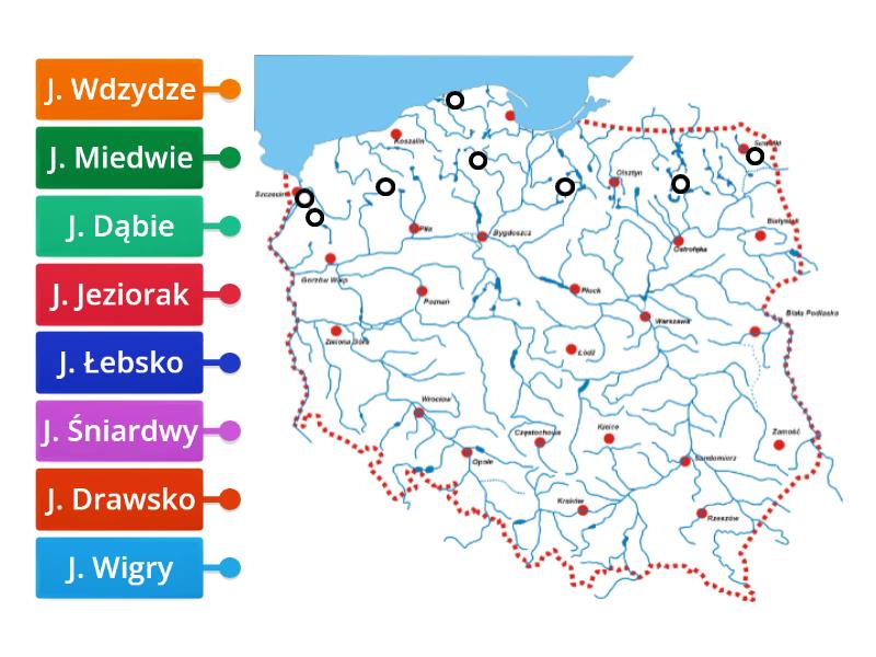 Jeziora Polski Rysunek Z Opisami