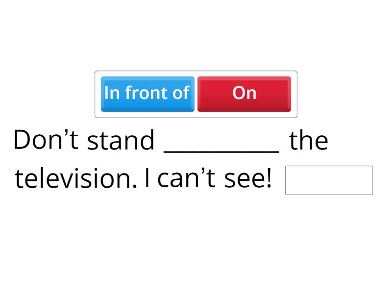 Preposition Of Place Time And Noun Phrase Missing Word