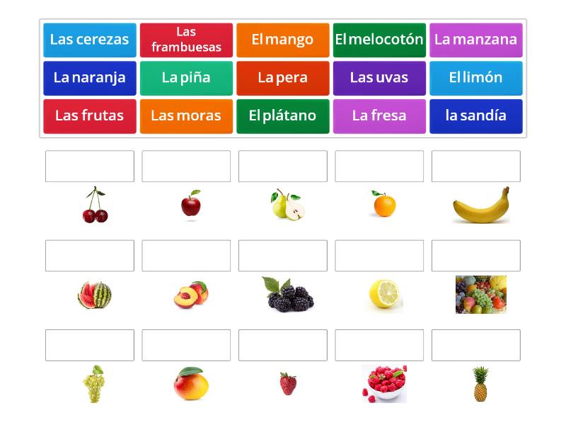 Las Frutas Lola Y Leo Unidad 5 Une Las Parejas