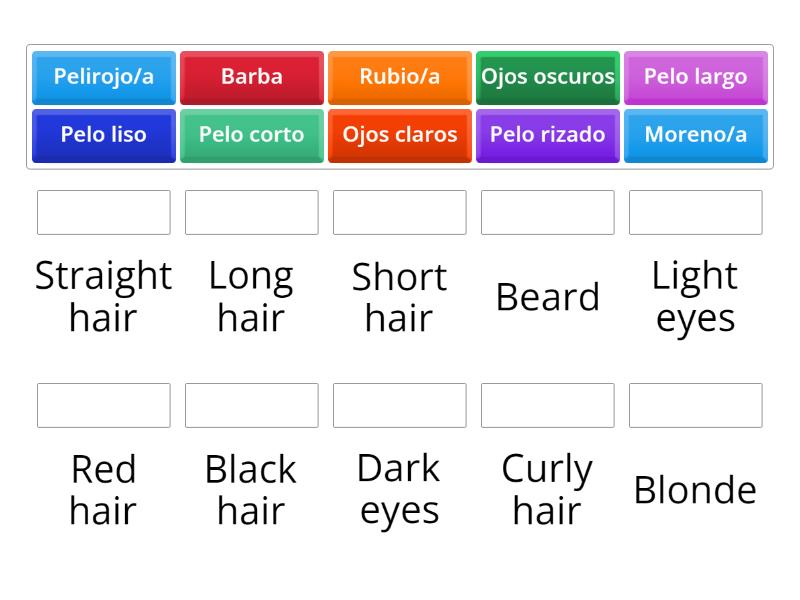 Vocabulario Descripciones Match Up