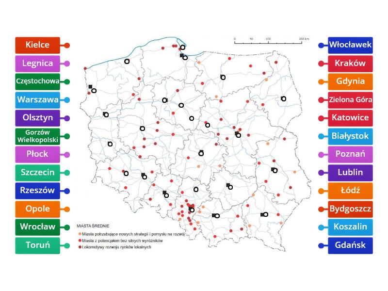 Miasta Polski Labelled Diagram