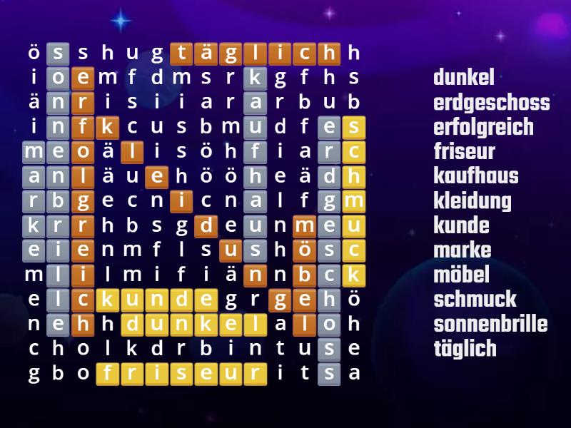 Woordzoeker Lektion 2 Wordsearch