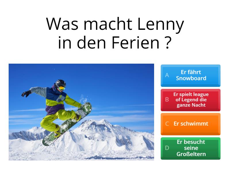 Was Macht Er Sie In Den Ferien Quiz