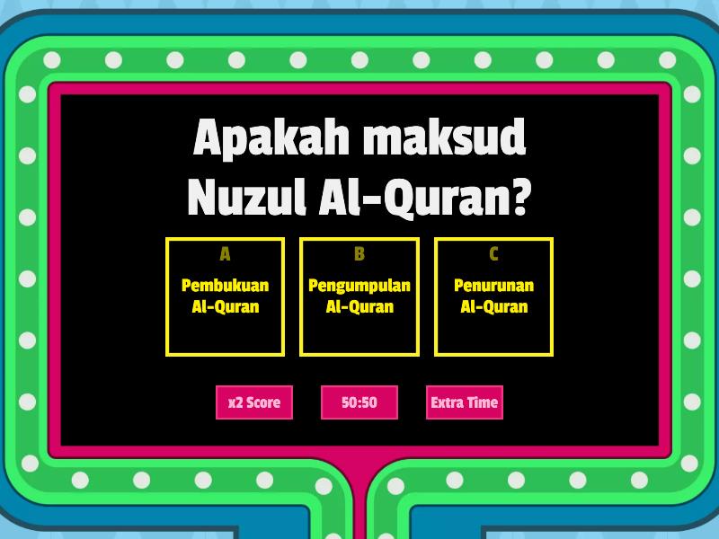 Quiz Nuzul Al Quran Gameshow Quiz