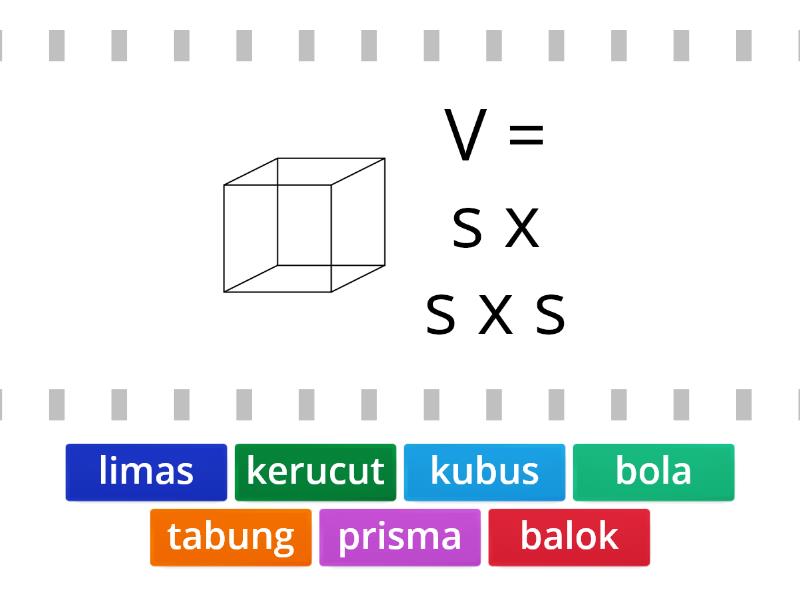 Kuis Matematika Kelas Rumus Volume Bangun Ruang Find The Match