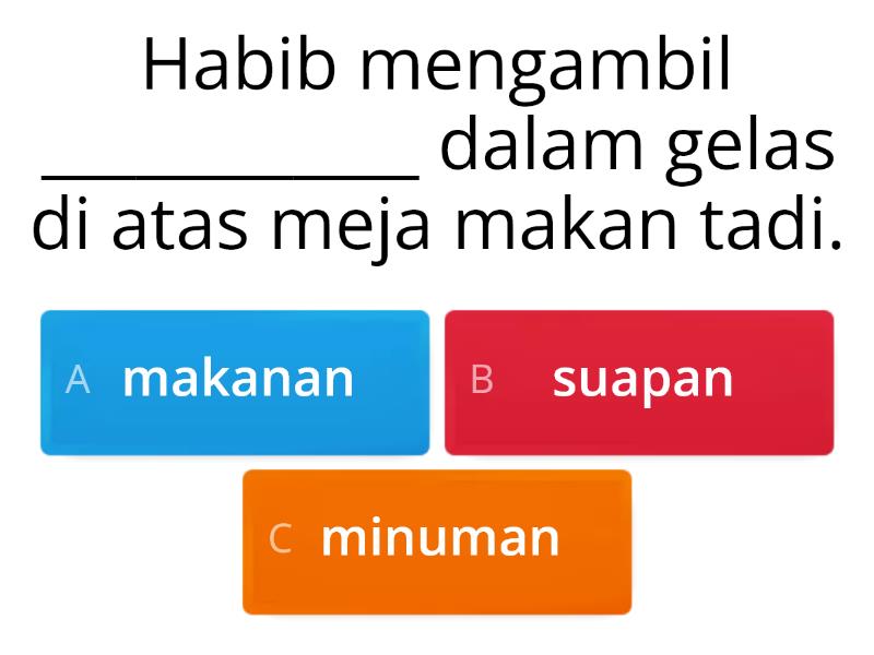 Latihan KATA DASAR KATA BERIMBUHAN AWALAN DAN AKHIRAN BM TAHUN 3 Kuiz