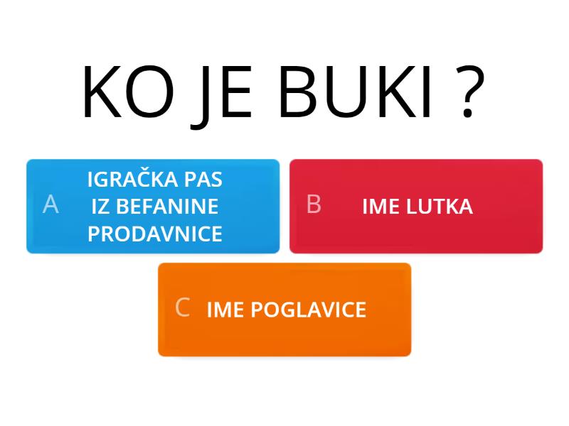 Putovanje Plave Strijele Quiz