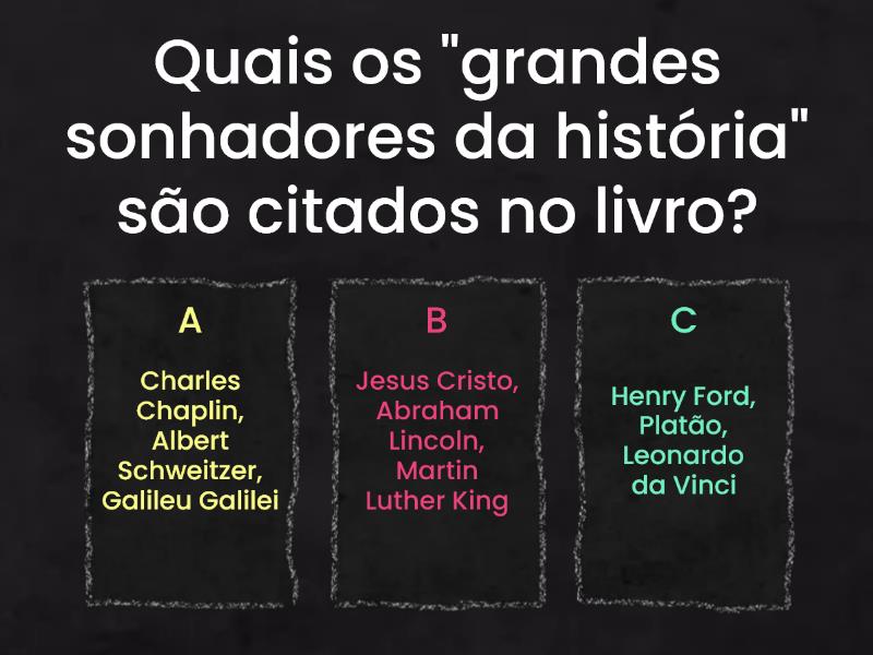 Sobre O Livro Nunca Desista Dos Seus Sonhos Augusto Cury Quiz