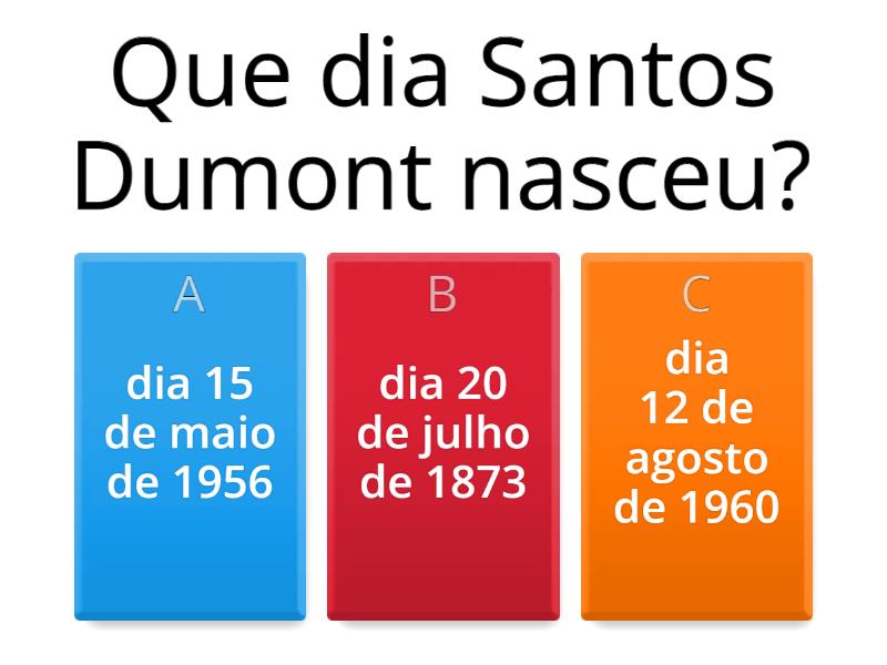 Curiosidades Sobre Santos Dumont Quiz