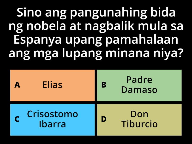 Mga Tauhan Ng Noli Me Tangere Quiz