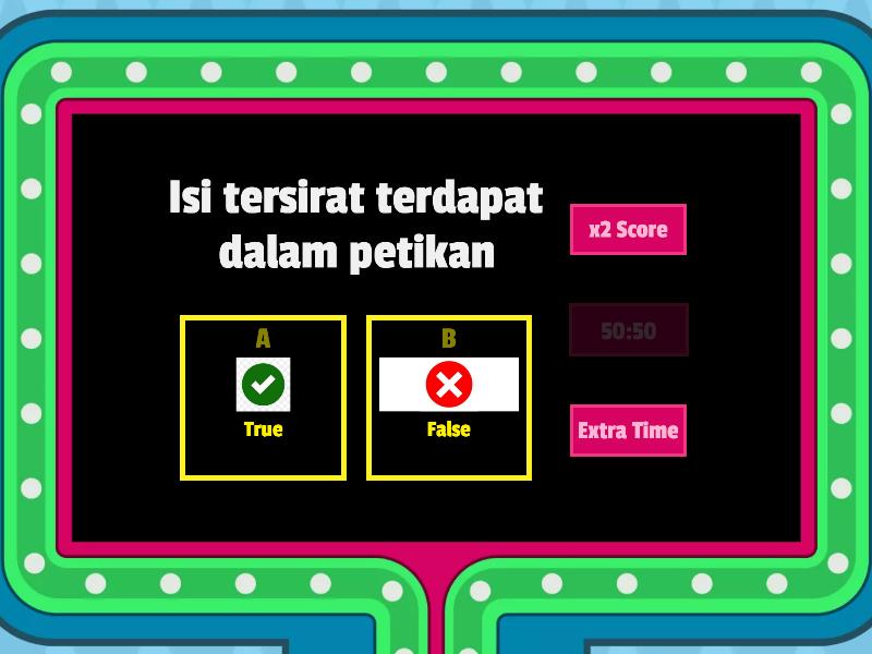 ISI TERSURAT DAN TERSIRAT Gameshow Quiz