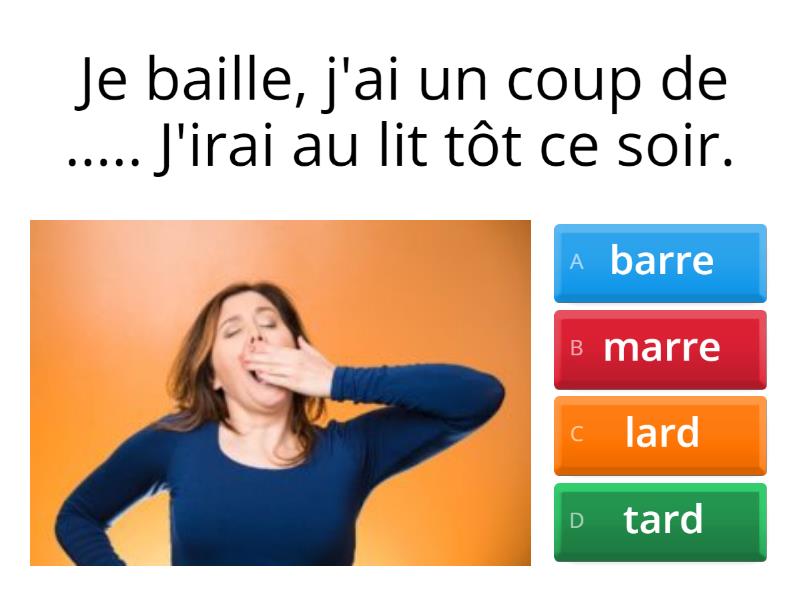 Expressions Avec Le Mot Coup Quiz