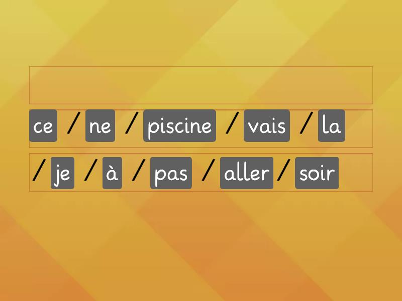 Mettre Les Phrases Dans L Ordre Unjumble