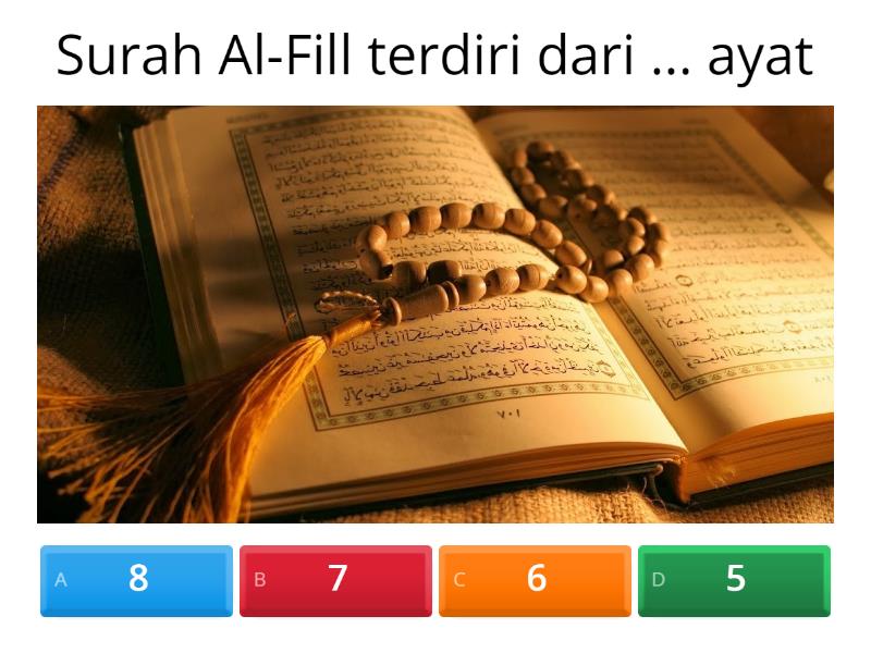 Soal PAI Materi Surah Al Fill Quiz