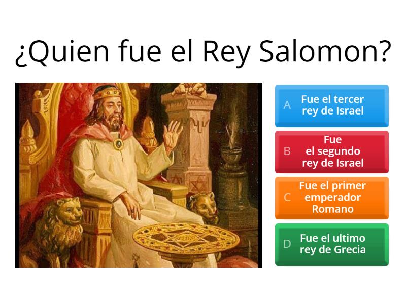 Juego Rey Salomon Cuestionario