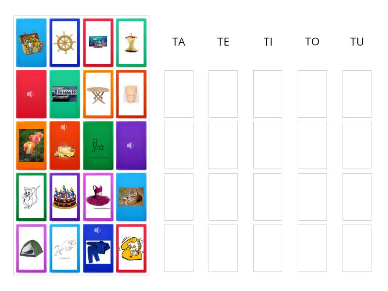 Ta Te Ti To Tu Group Sort