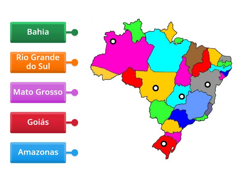 Estados Brasileiros Labelled Diagram