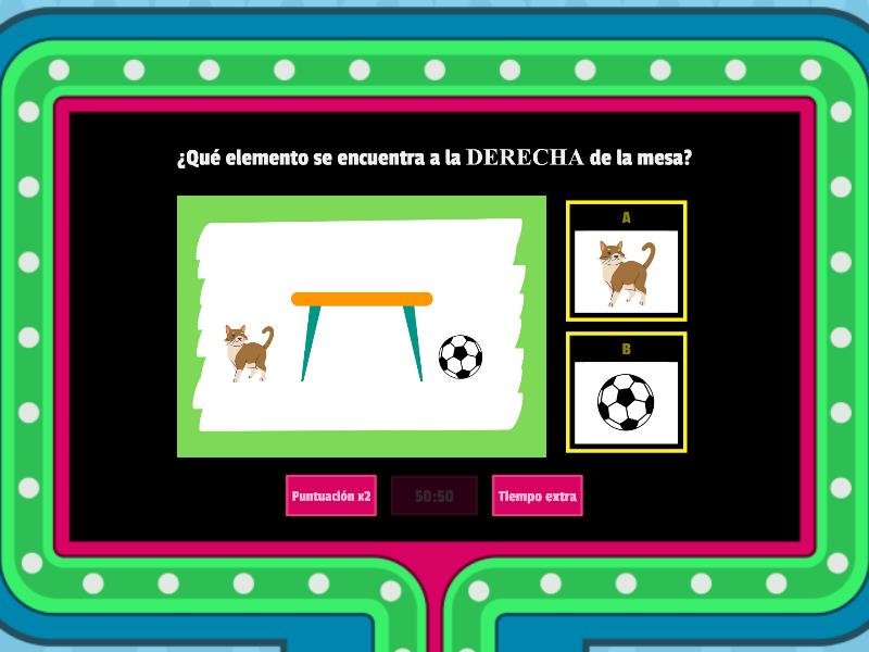 Concepto Derecha Izquierda Gameshow Quiz