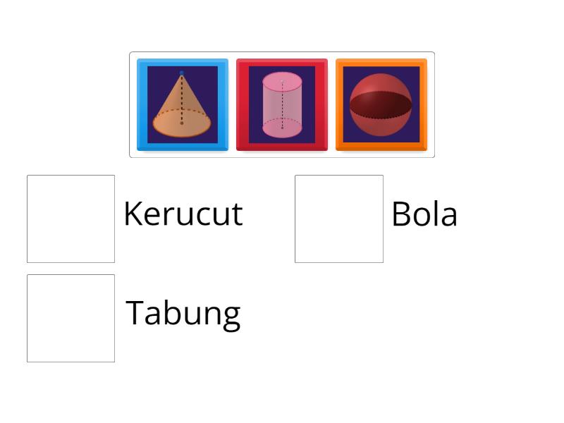 Bangun Ruang Dan Nama Bangun Ruang Match Up