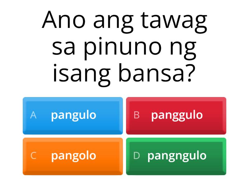 Pagbaybay Ng Wasto Sa Mga Salitang Natutuhan Sa Aralin Test