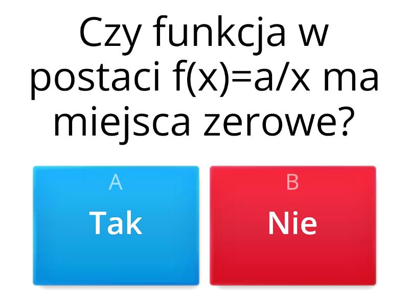 Funkcja Homograficzna Quiz