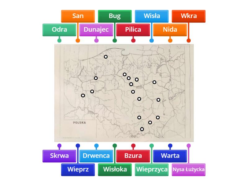 Polska Rzeki Labelled Diagram