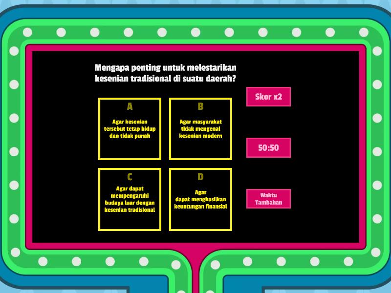 Menghargai Budaya Lokal Pendidikan Pancasila Kuis Gameshow