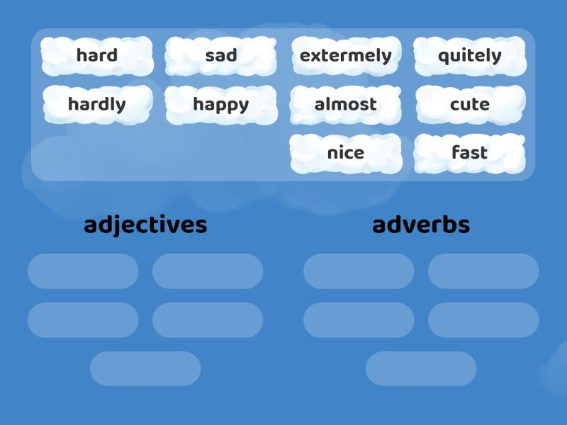 Adverbs Group Sort