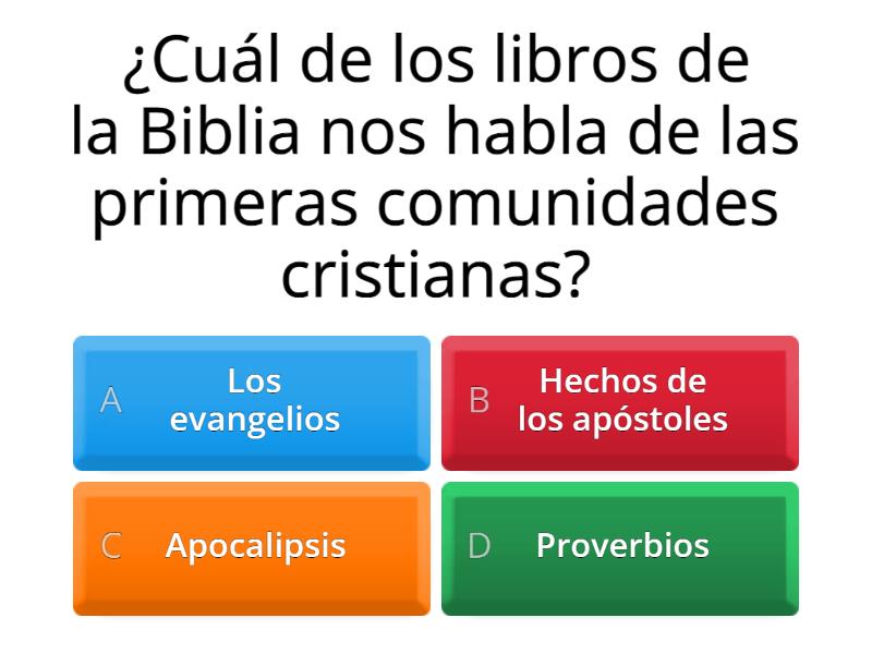 LAS PRIMERAS COMUNIDADES CRISTIANAS Quiz