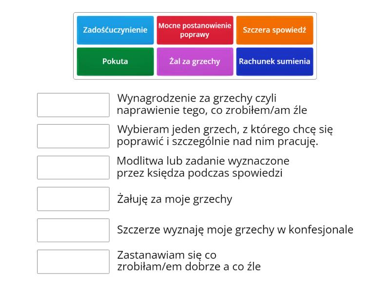 Warunki Dobrej Spowiedzi Tre Po Cz W Pary