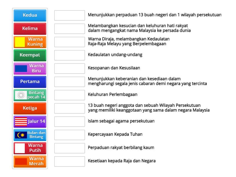 Kuiz Jalur Gemilang Rukun Negara Match Up