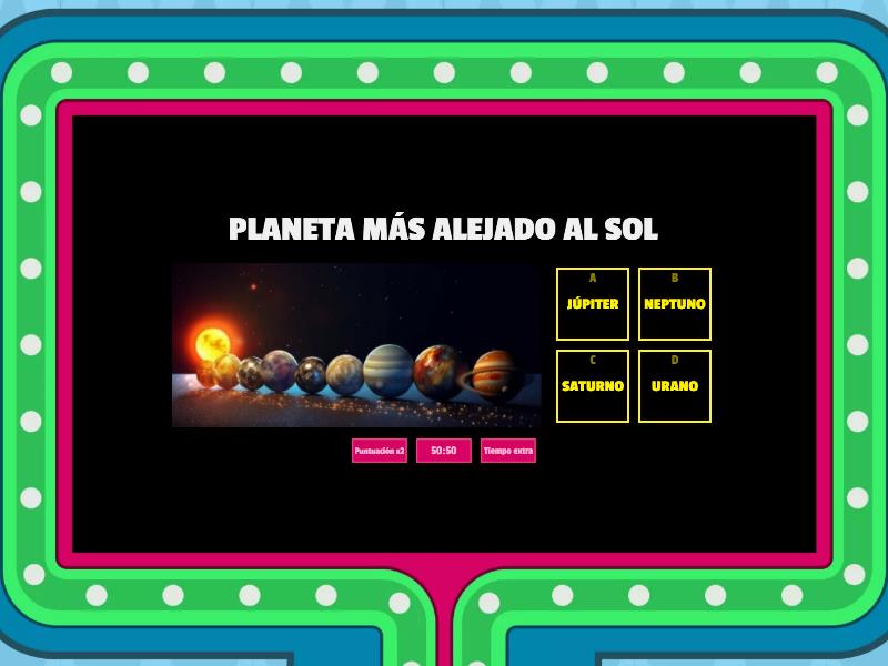 El Sistema Solar Gameshow Quiz