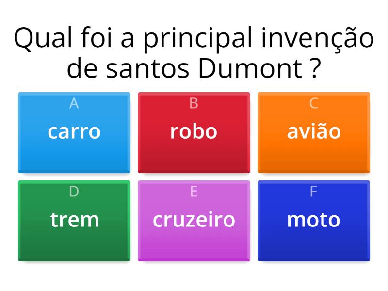 Perguntas Santos Dumont Quiz