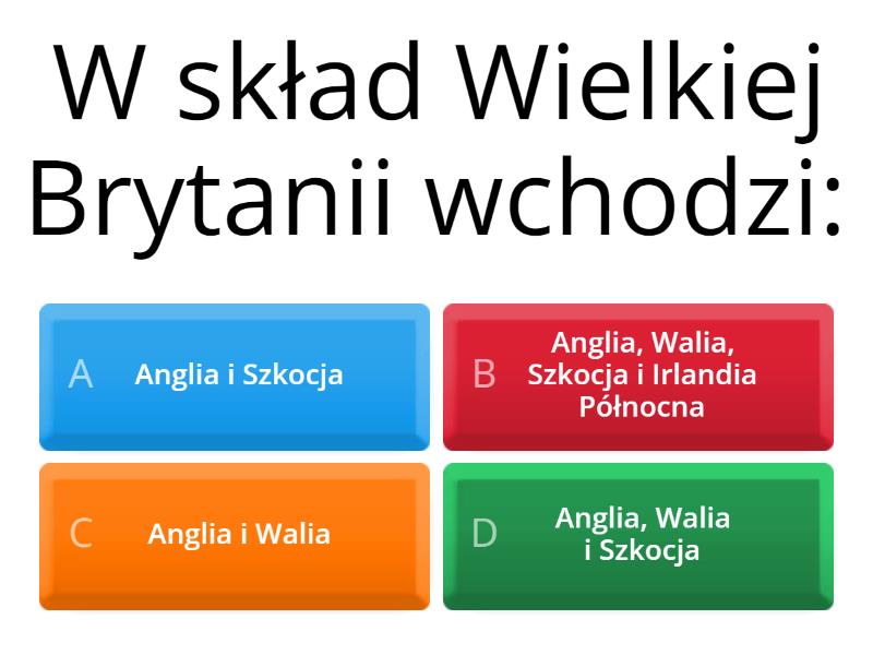 O Wielkiej Brytanii Quiz