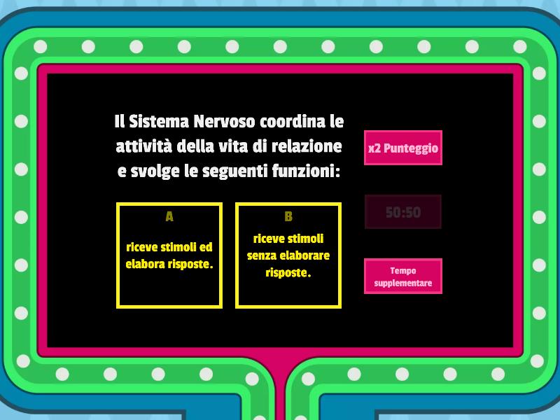 Il Sistema Nervoso Gameshow Quiz