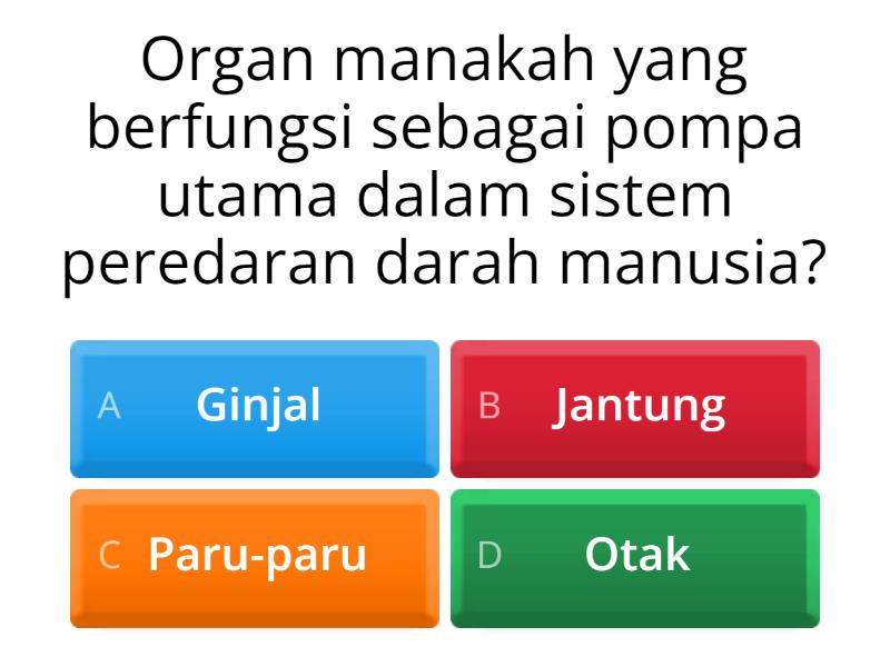 Sistem Peredaran Darah Manusia Quiz