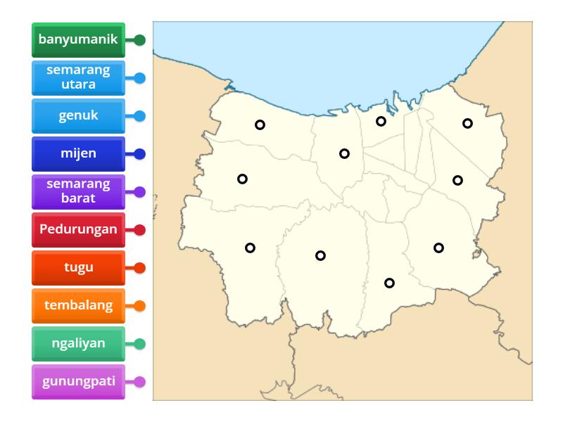 Peta Kota Semarang Labelled Diagram