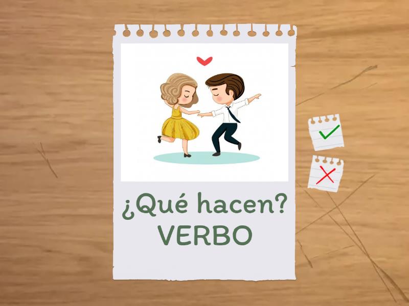 4 Qué hacen Identificar el verbo Flash cards