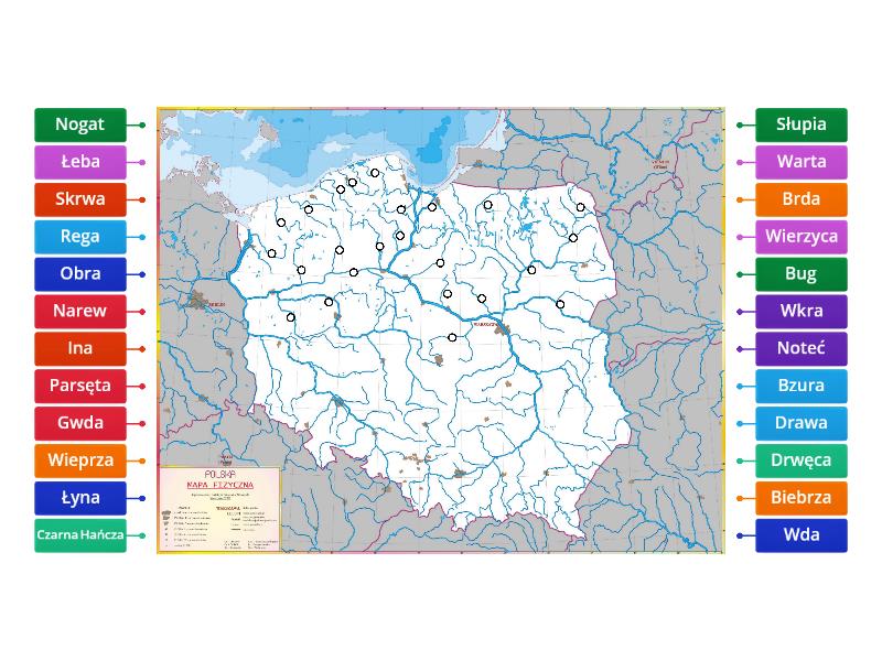 Rzeki Polski Beschriftetes Diagramm