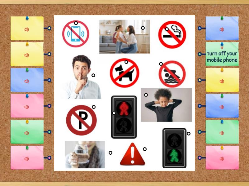 Imperatives Listen And Match Labelled Diagram