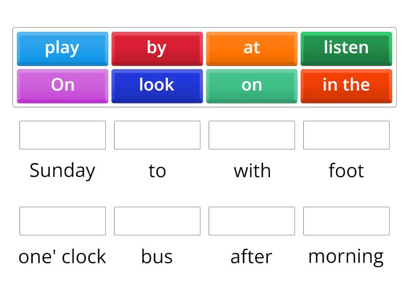 Preposition Une Las Parejas