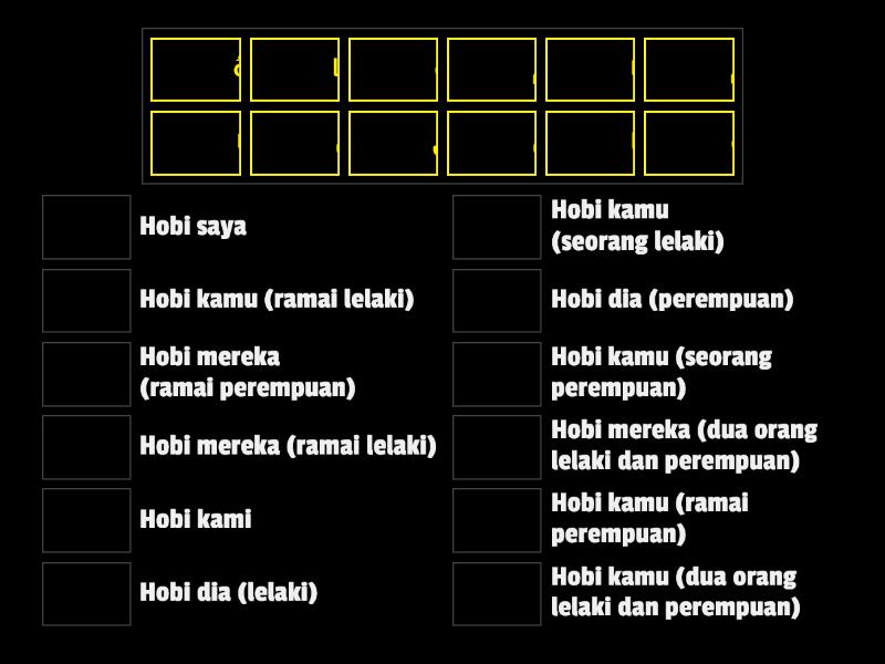 Latihan Kata Ganti Diri Une Las Parejas