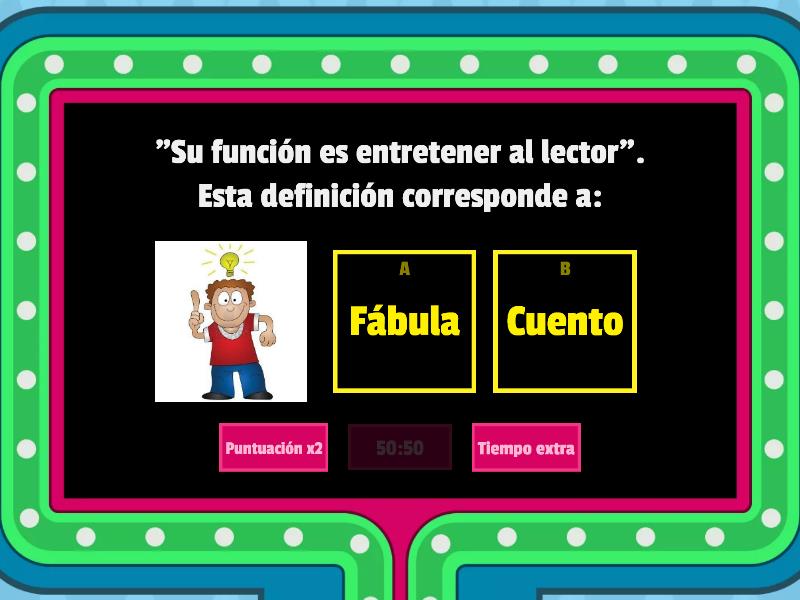 Tipos De Textos Gameshow Quiz