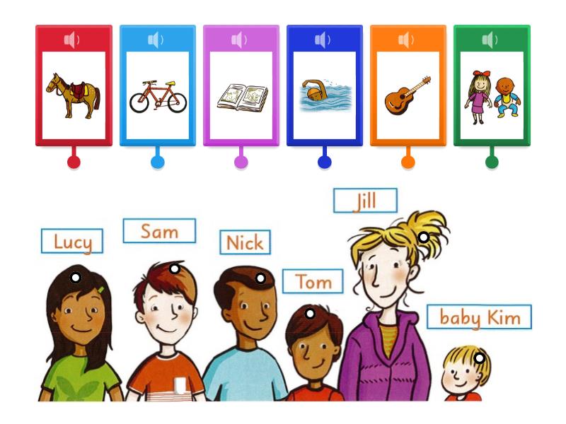 5 GRS U9 My Hobbies Look Listen And Match Labelled Diagram