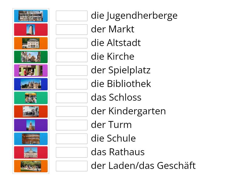 Menschen A Lektion Vokabeln Match Up