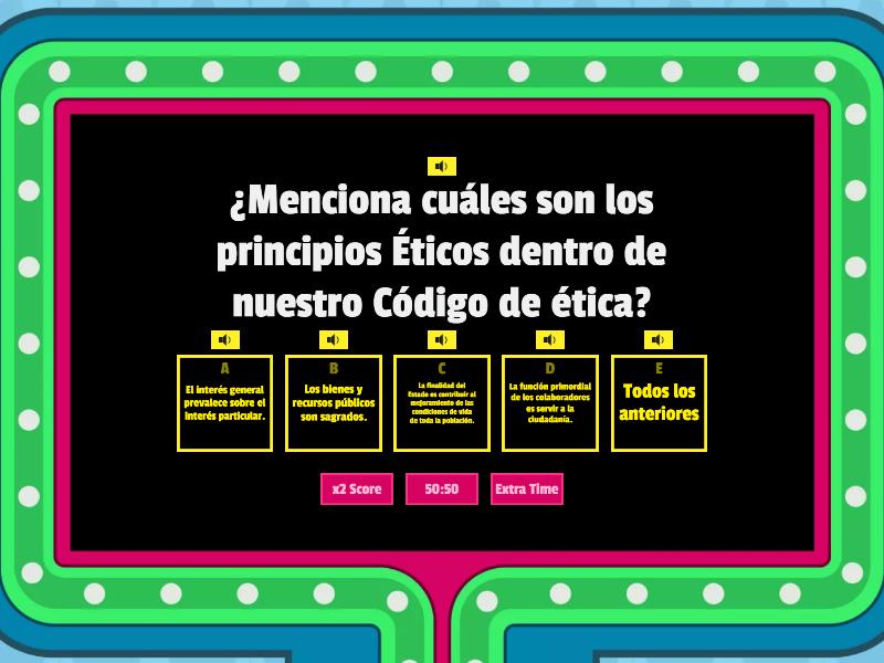 C Digo De Integridad Gameshow Quiz