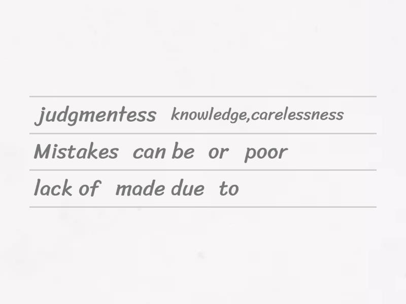 The Differences Between Error And Mistake Unjumble