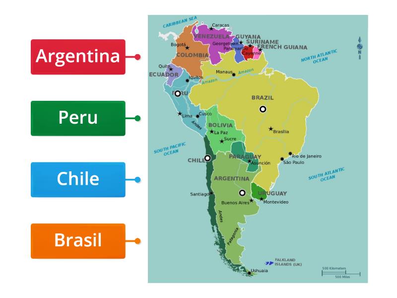 Diagrama De America Del Sur Labelled Diagram