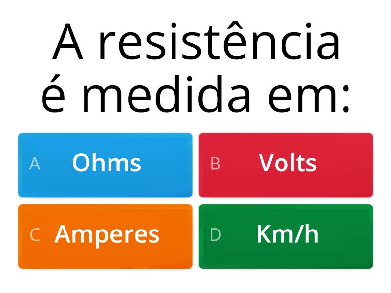 Leis De Ohm Quiz