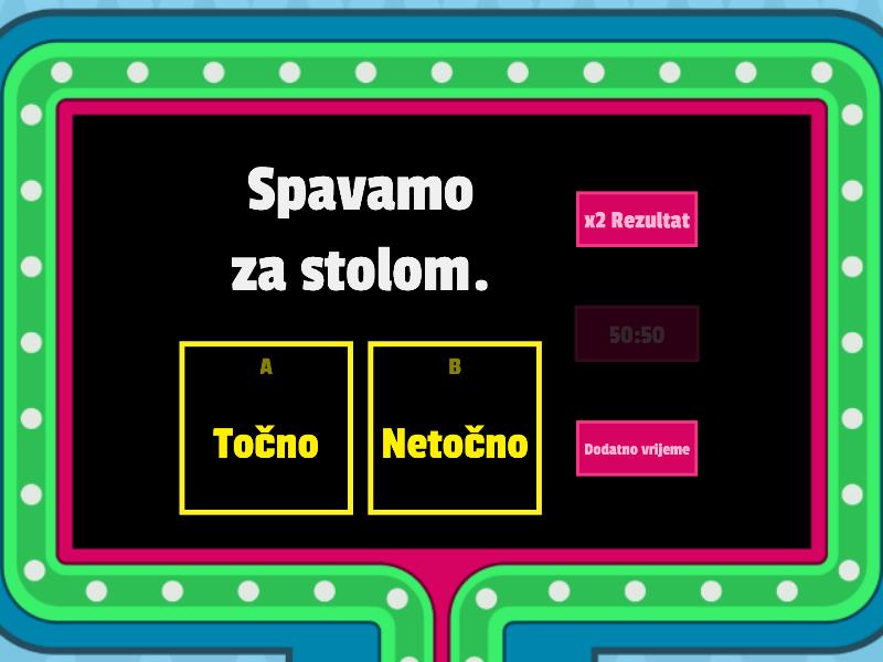 Bonton Za Stolom Gameshow Quiz